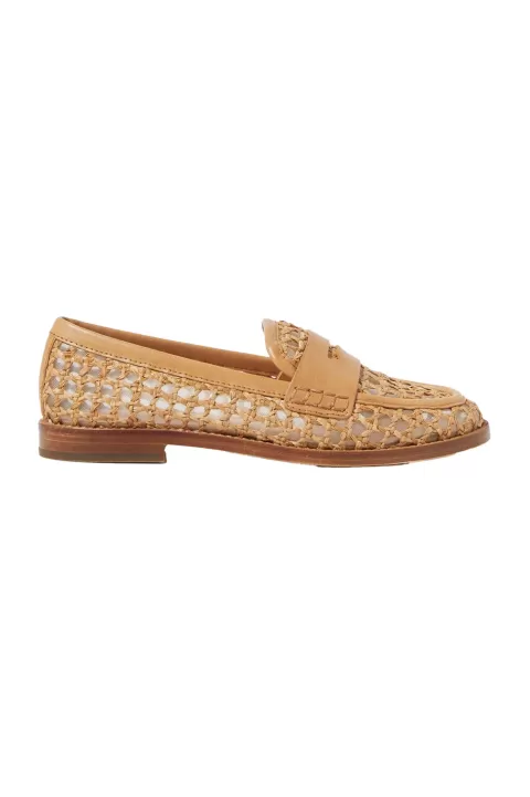 LOEFFLER RANDALL Rachel Crochet Raffia Loafer