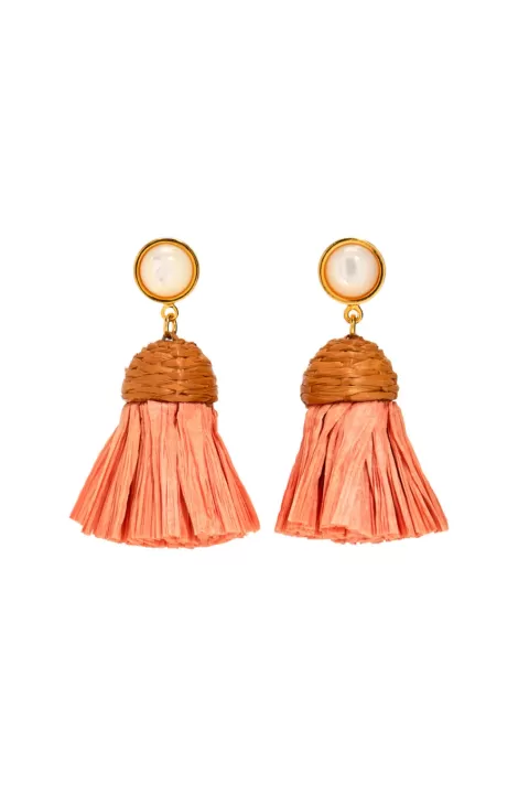 LIZZIE FORTUNATO Raffia Earrings