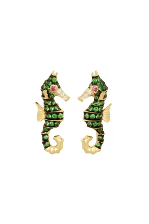 YVONNE LEON Seahorse Earrings