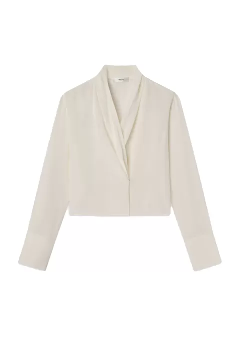 FRAME Shawl Collar Blouse