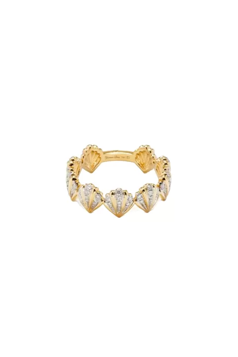 YVONNE LEON Shell Diamond Ring