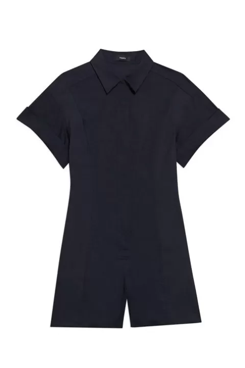 THEORY Shirt Romper - FINAL SALE