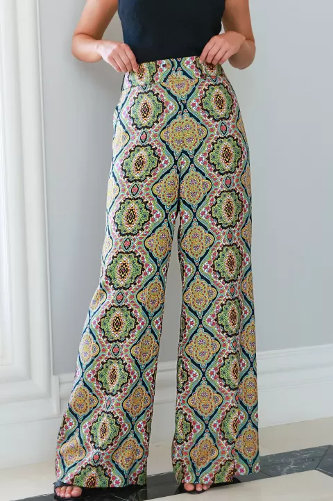 ETRO Silk Wide Leg Pant