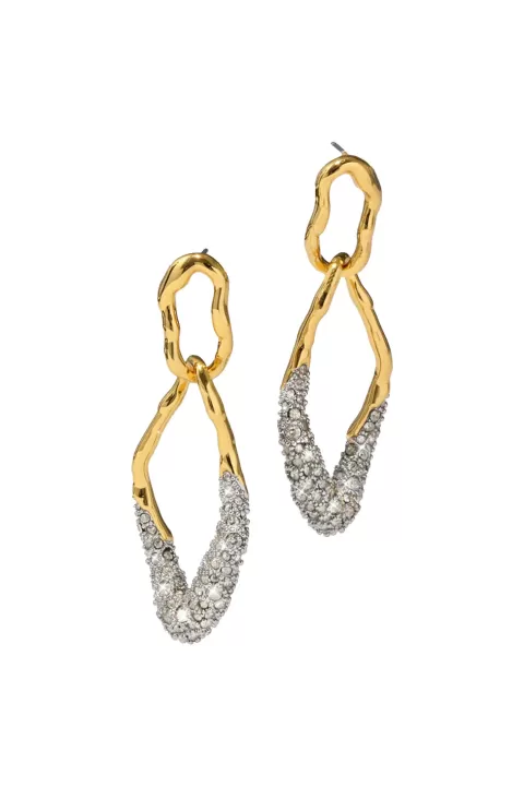 ALEXIS BITTAR Solanales Pebble Double Link Earring