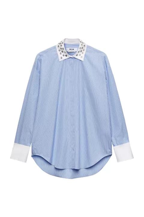 MSGM Studded Poplin Shirt