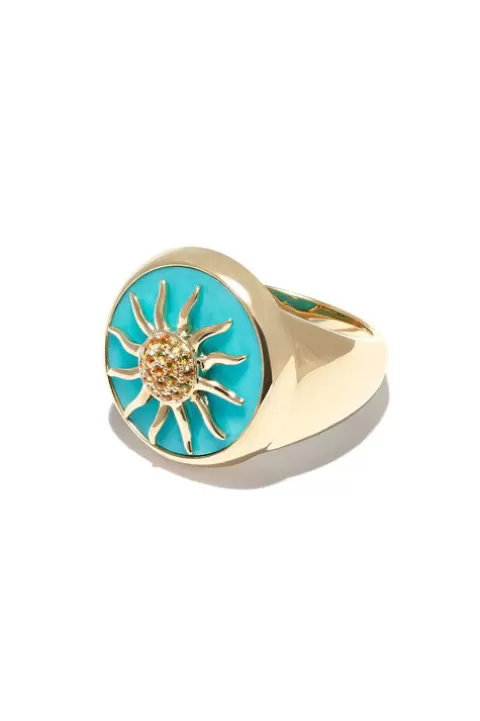 YVONNE LEON Sun Signet Ring