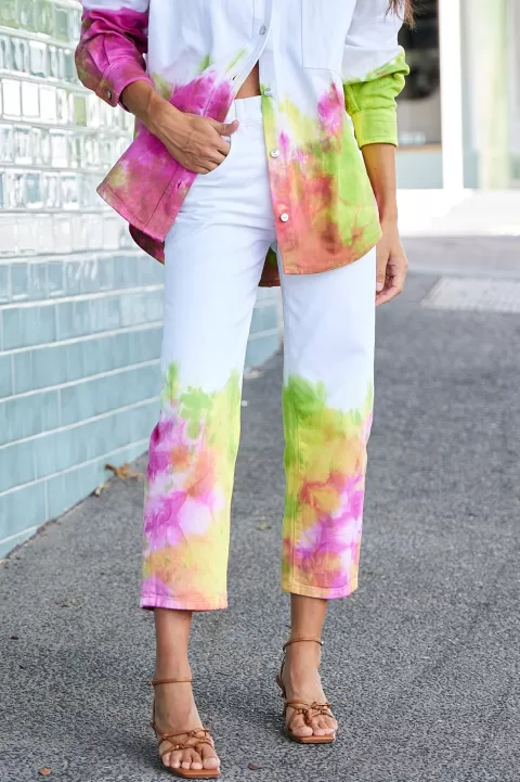 MSGM Tie-Dye Jeans