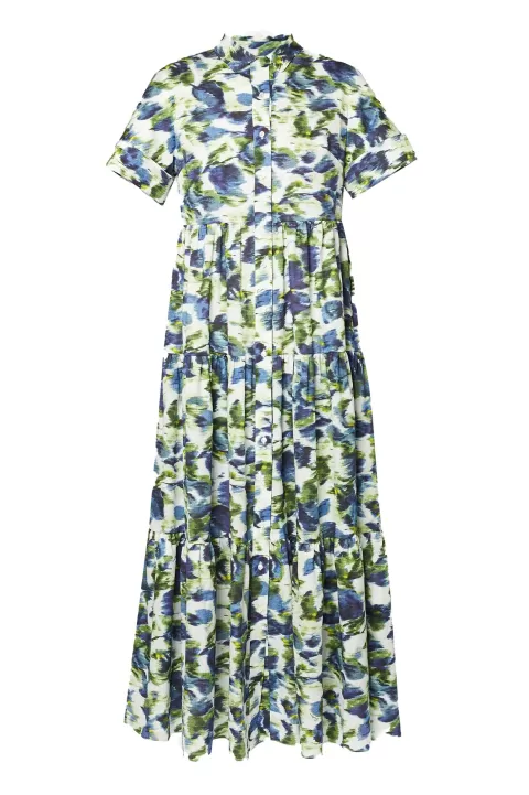 ERDEM Tiered Shirt Dress