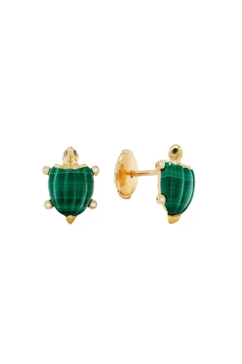 YVONNE LEON Turtle Earrings