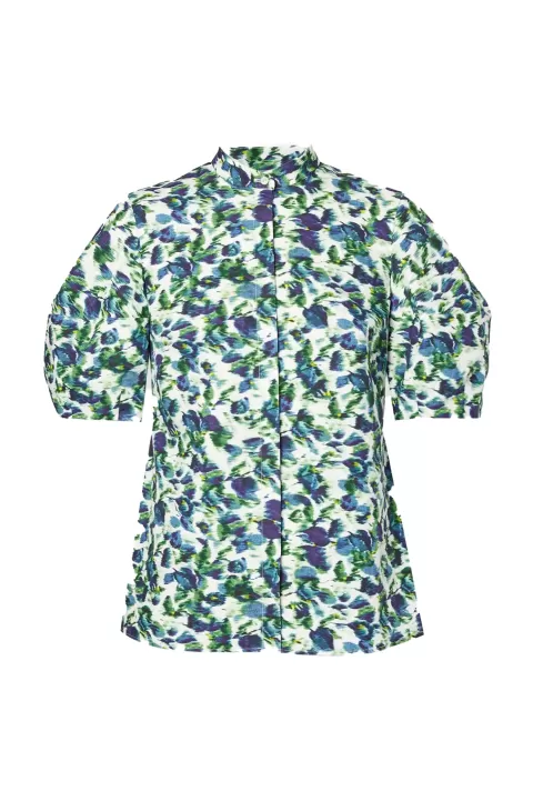 ERDEM Volume Short Sleeve Blouse