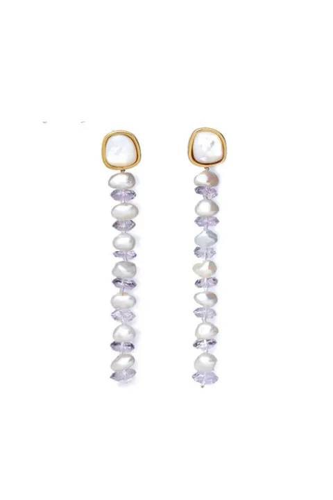 LIZZIE FORTUNATO Wisteria Column Earrings